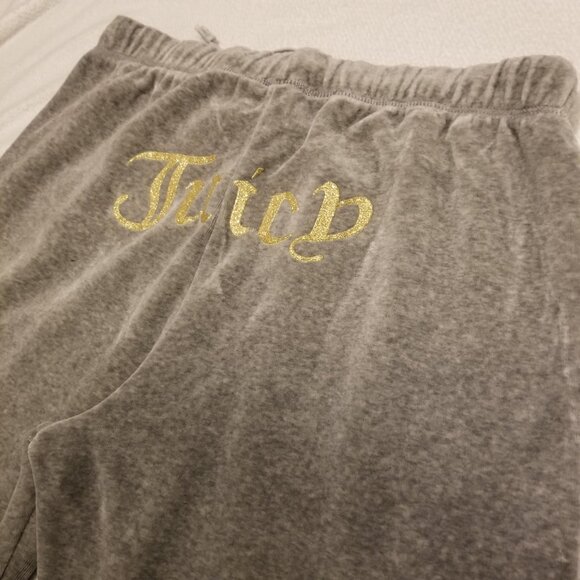 VINTAGE Juicy Couture Velour Grey Trackpants Sweats XXLarge Y2K Bum/Butt Logo - Picture 4 of 12